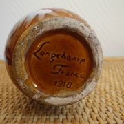 Small old Longchamp earthenware vase 1918