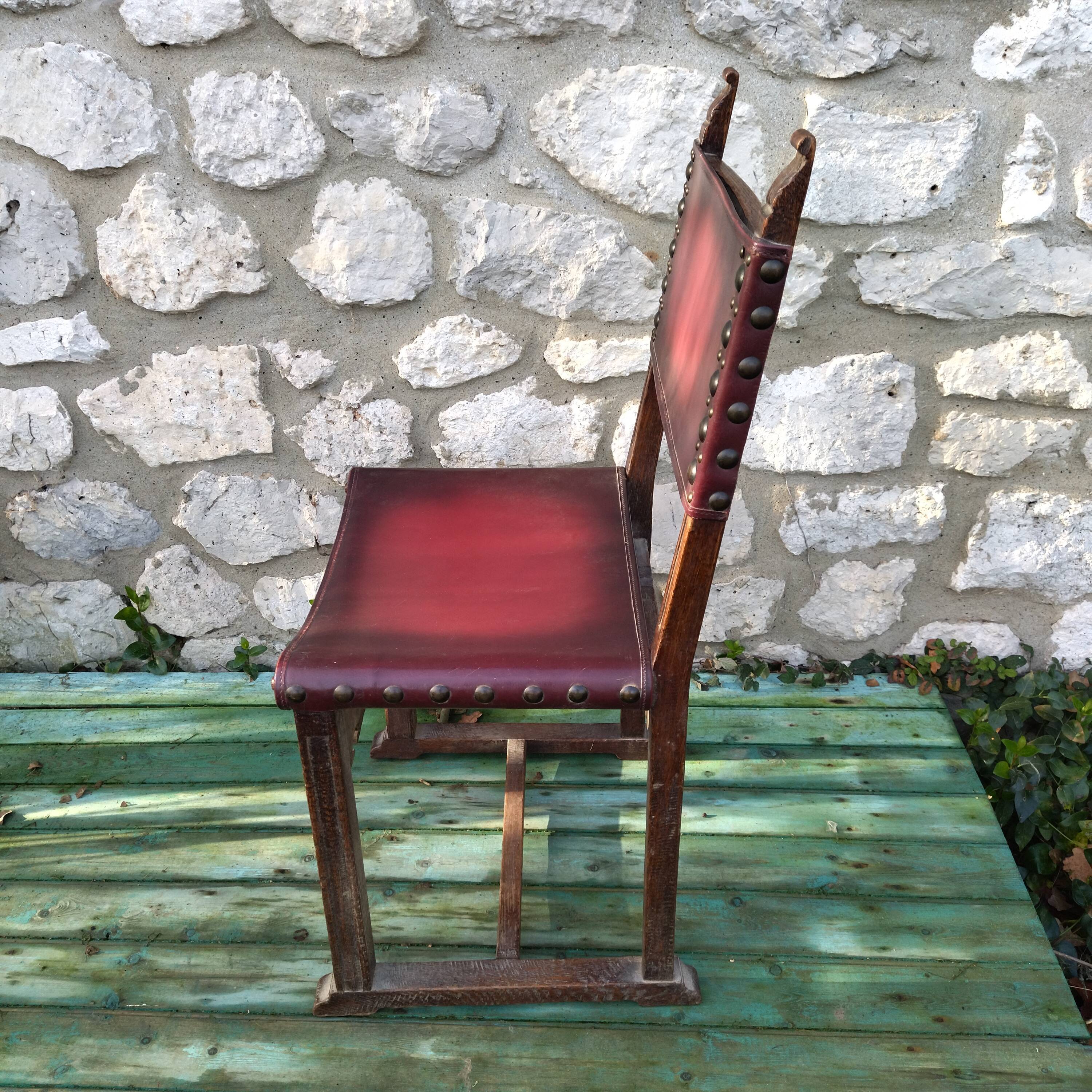 Carved wooden chair medieval style heroic fantasy