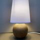 Old blond wood table lamp