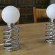 Pair of designer lamps, Spring model, by Ingo Maurer, 20th century