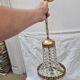Balloon chandelier with tassels