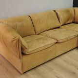 Canapé d’angle cuir 60 70 vintage