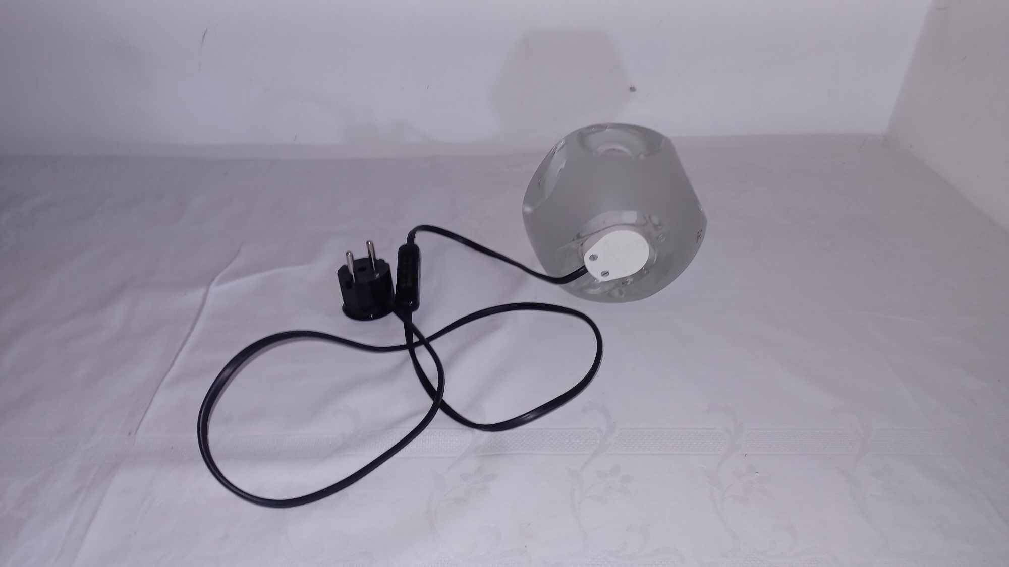 Glass table lamp by Peill and Putzler, 1970s