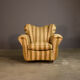 Three-seater sofa and armchair, 50s, set of 2