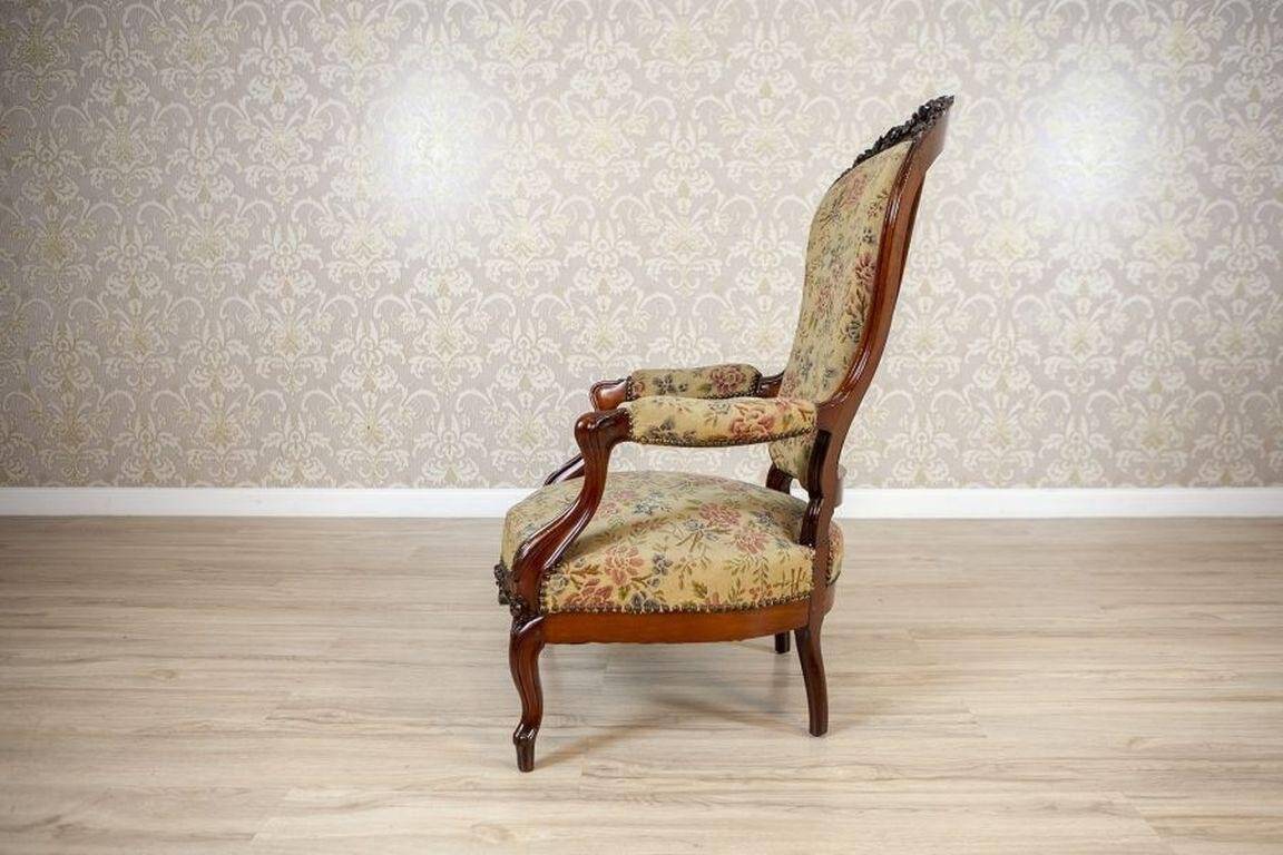 Antique Baroque Revival Armchair, 1890s