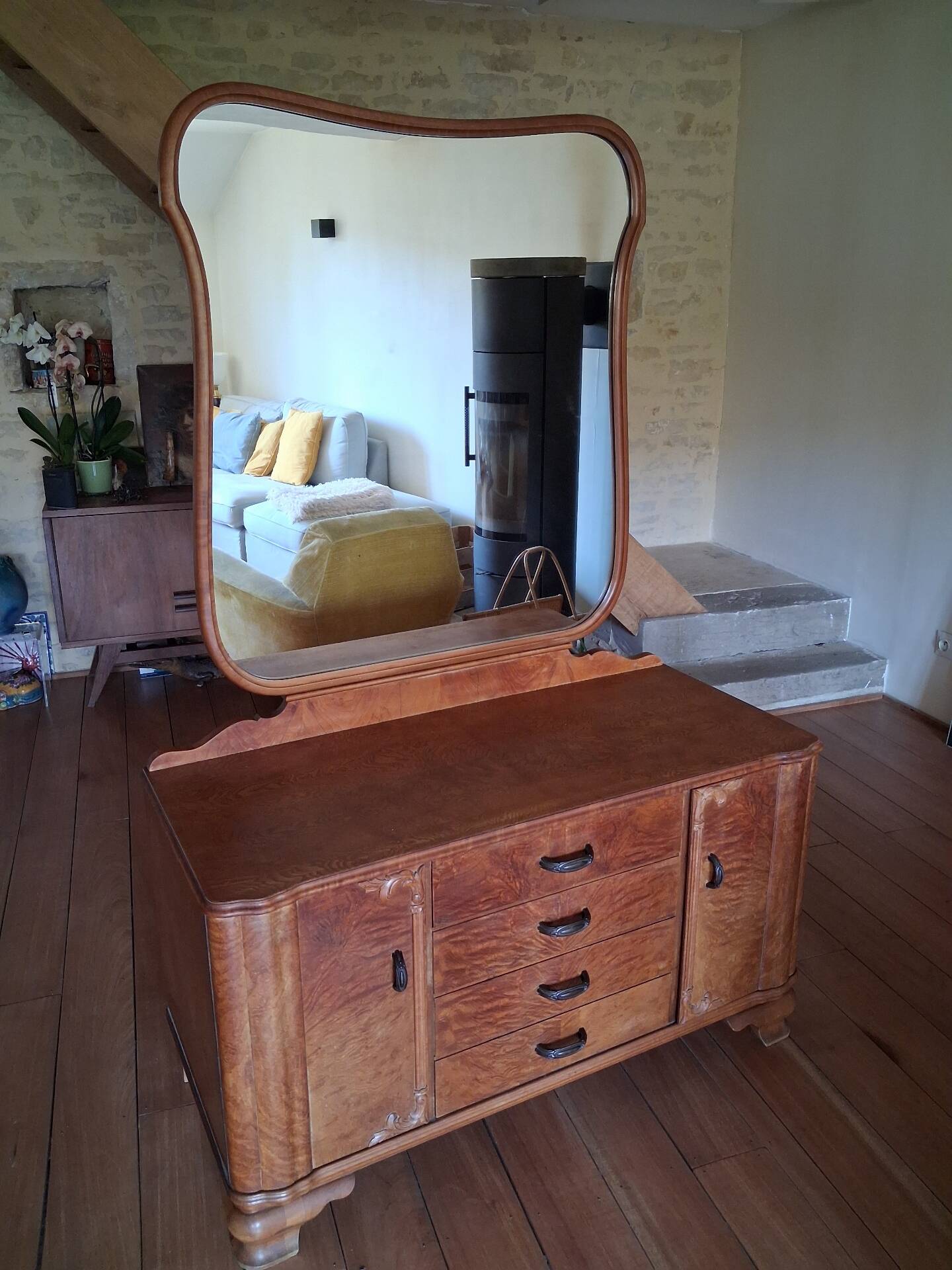 Art Deco mirrored dressing table