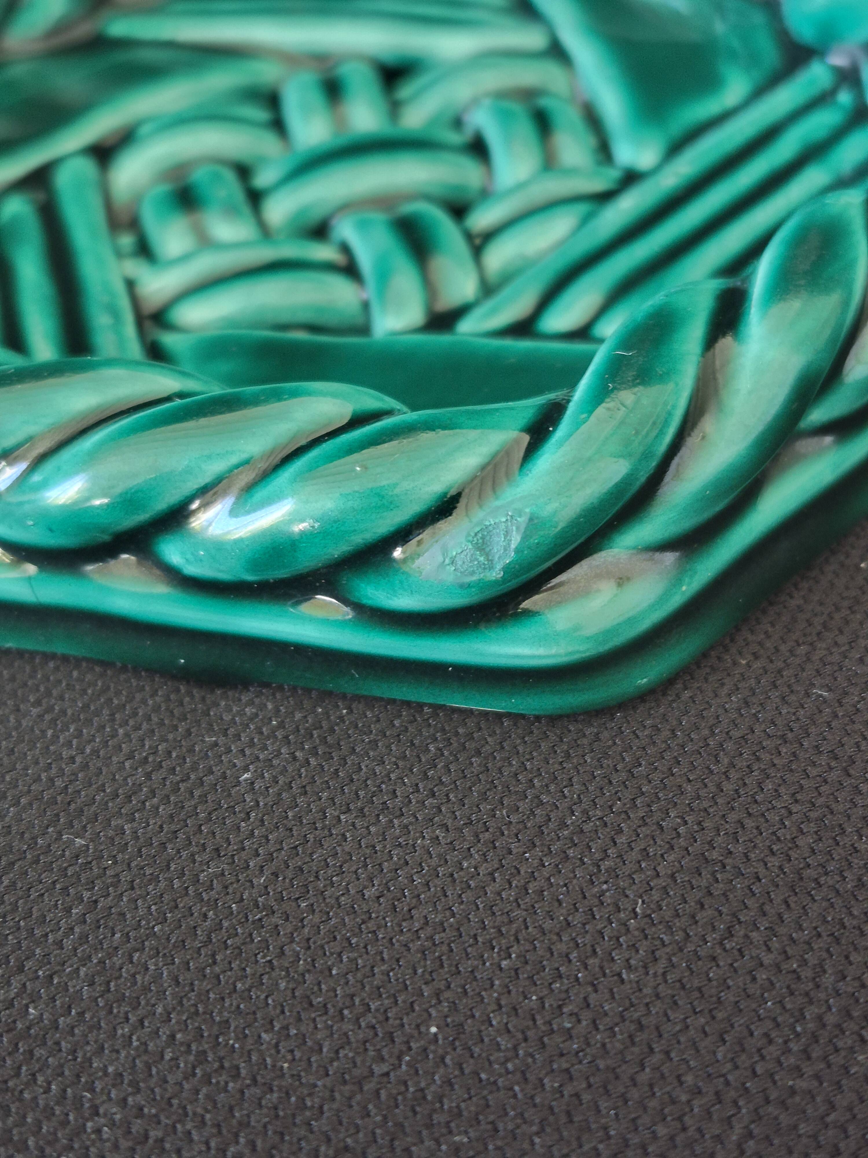 Varnished ceramic trivet from Vallauris and 2 bottle coasters.