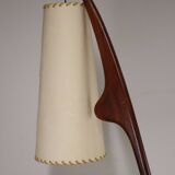 Rispal floor lamp known as "Praying Mantis" in teak, 1960