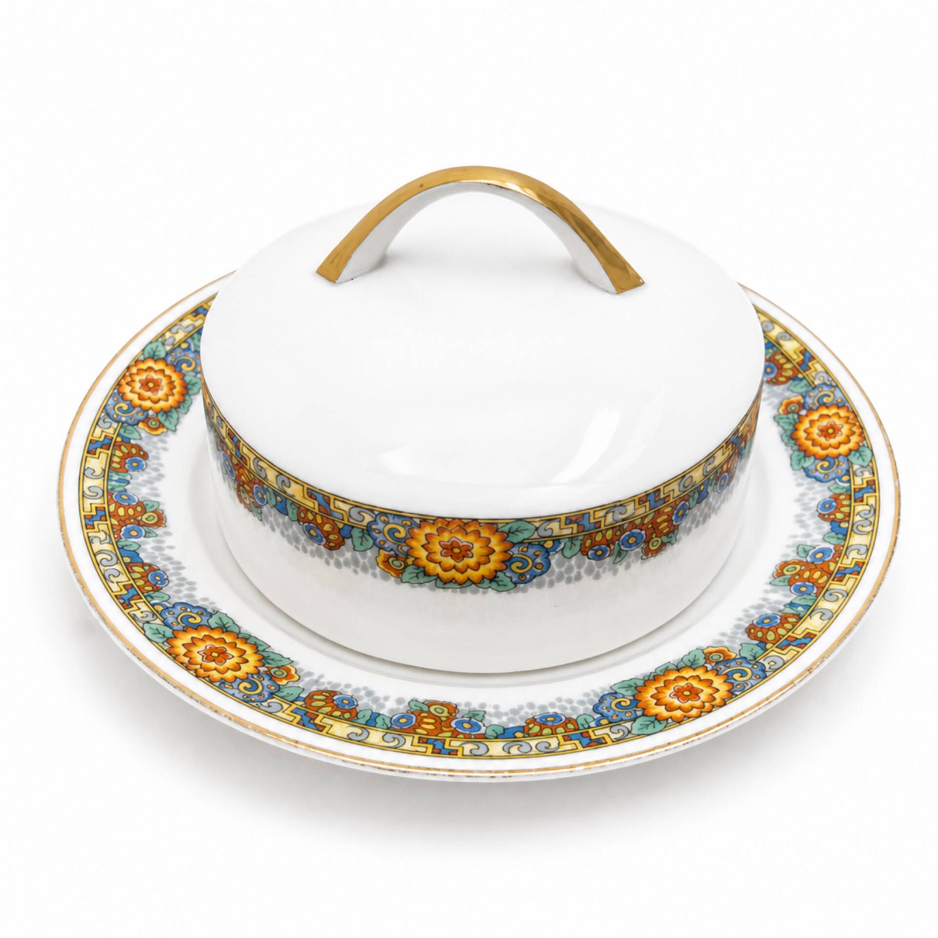 Beurrier / légumier porcelaine de Limoges 1960