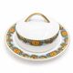 Beurrier / légumier porcelaine de Limoges 1960