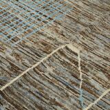 Handmade Turkish One of a Kind 202 cm x 304 cm Brown Wool Carpet