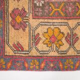 Tapis oriental turc rouge et bleu, 144 x 245 cm