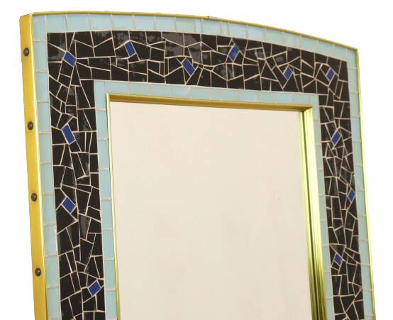 Jaren '50 -  mozaïek wandspiegel 'kulmbach'