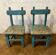 Old pair of small children's school chairs