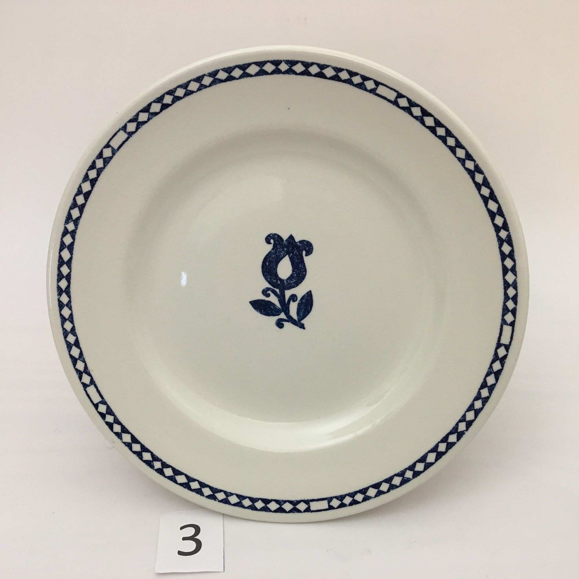 Set of 6 dessert plates stamped "Churchill-England"