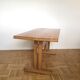 Table repas en orme massif de Charlotte Perriand pour "Les Arcs"