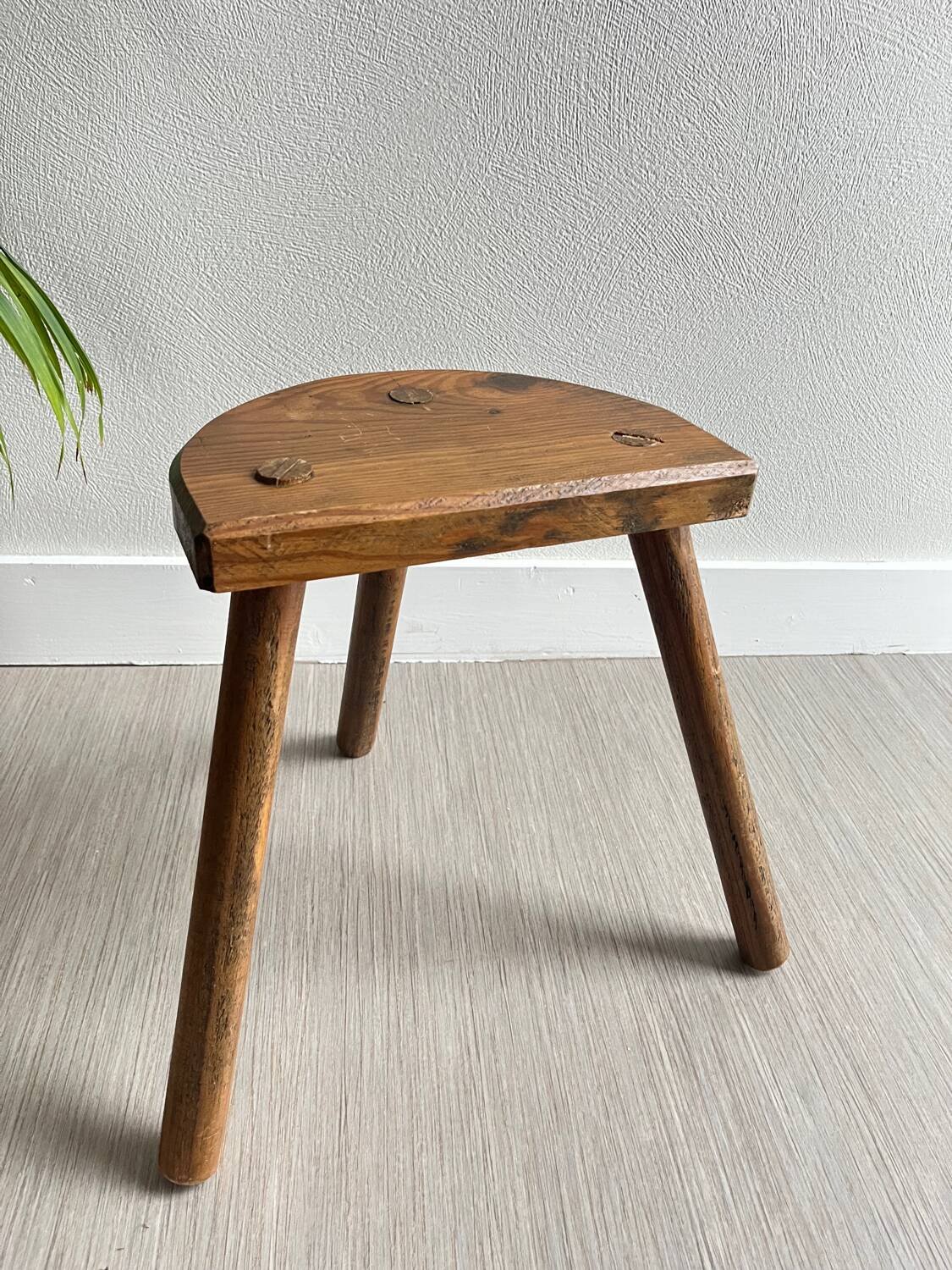 Wooden tripod stools
