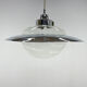 1970's italian murano glass and chrome pendant 'saturn'