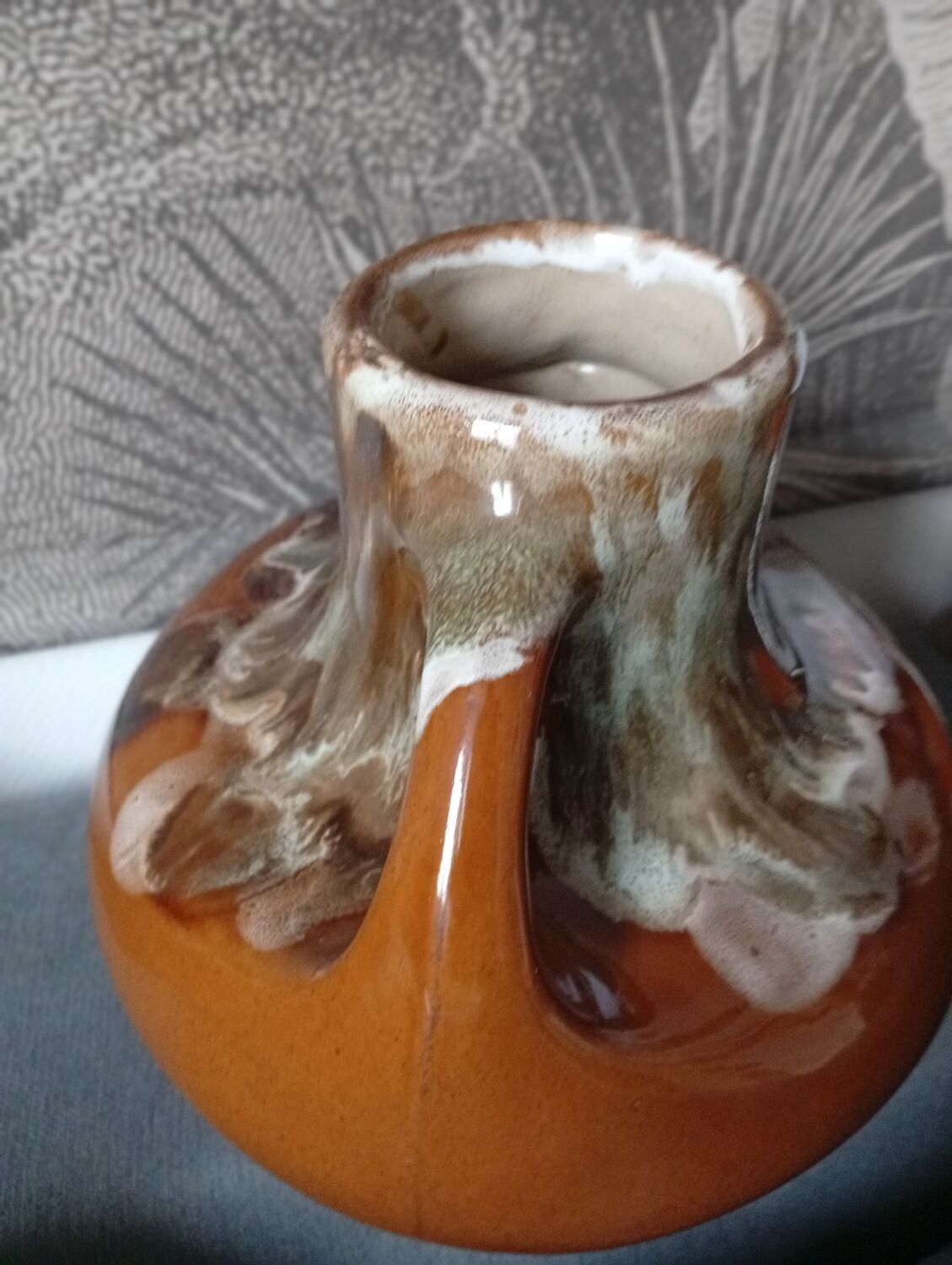 Large ceramic signed Bady - 1960s