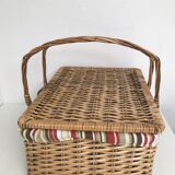 Vintage picnic basket