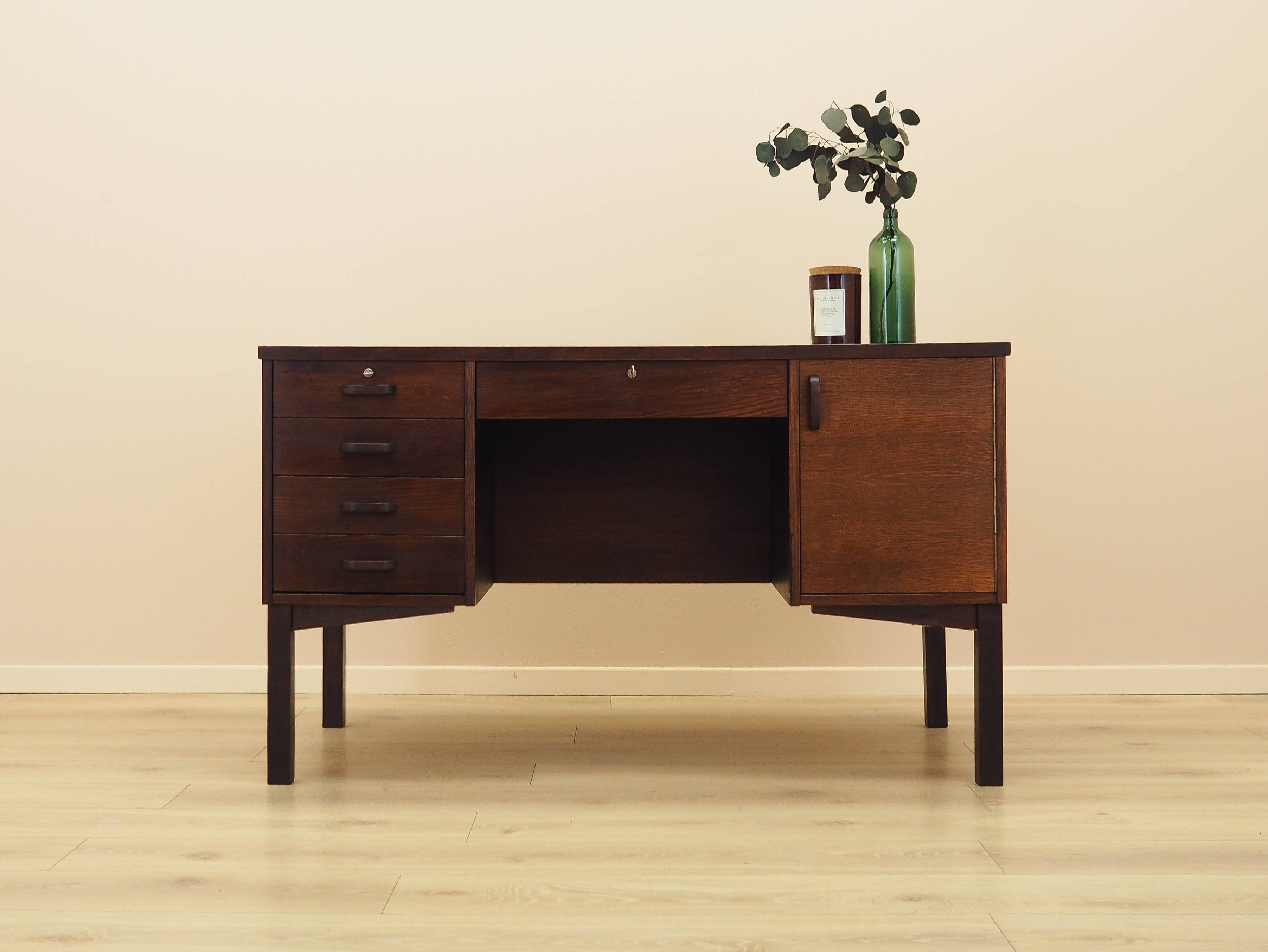 Oak desk, Danish design, 1970s, made in Denmark