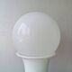 Vintage ceramic lamp with glass ball, 80s