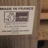 Vintage Simat edition desk in blackened wood, 1980