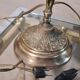table lamp stained glass tiffany style 1960 has 70 brass and bronze 58x40