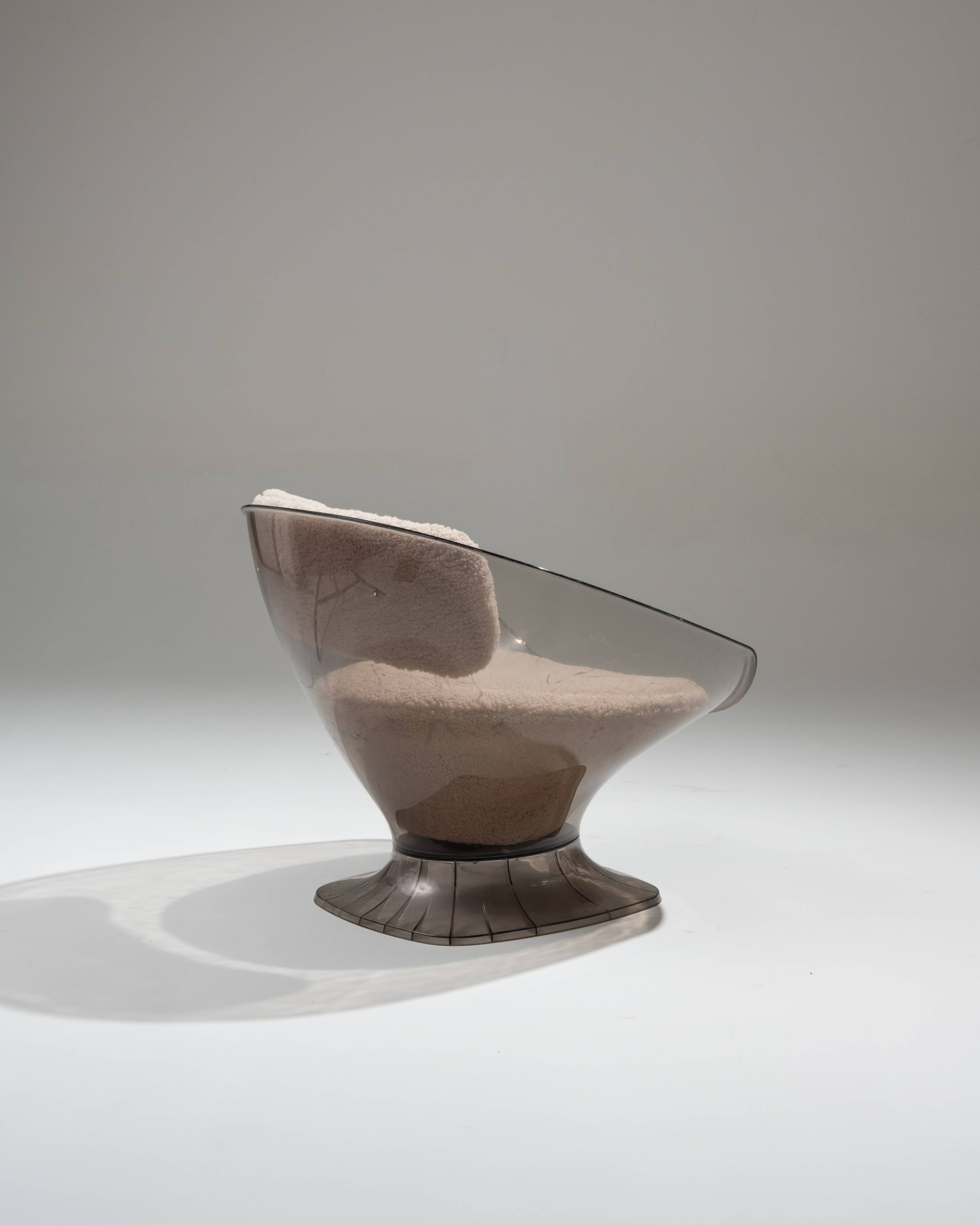 Pair of raphael raffel lounge chairs, 1980s