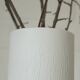 Vase de sol vintage en porcelaine blanche pour herbe de la pampa Kaiser Allemagne années 1960