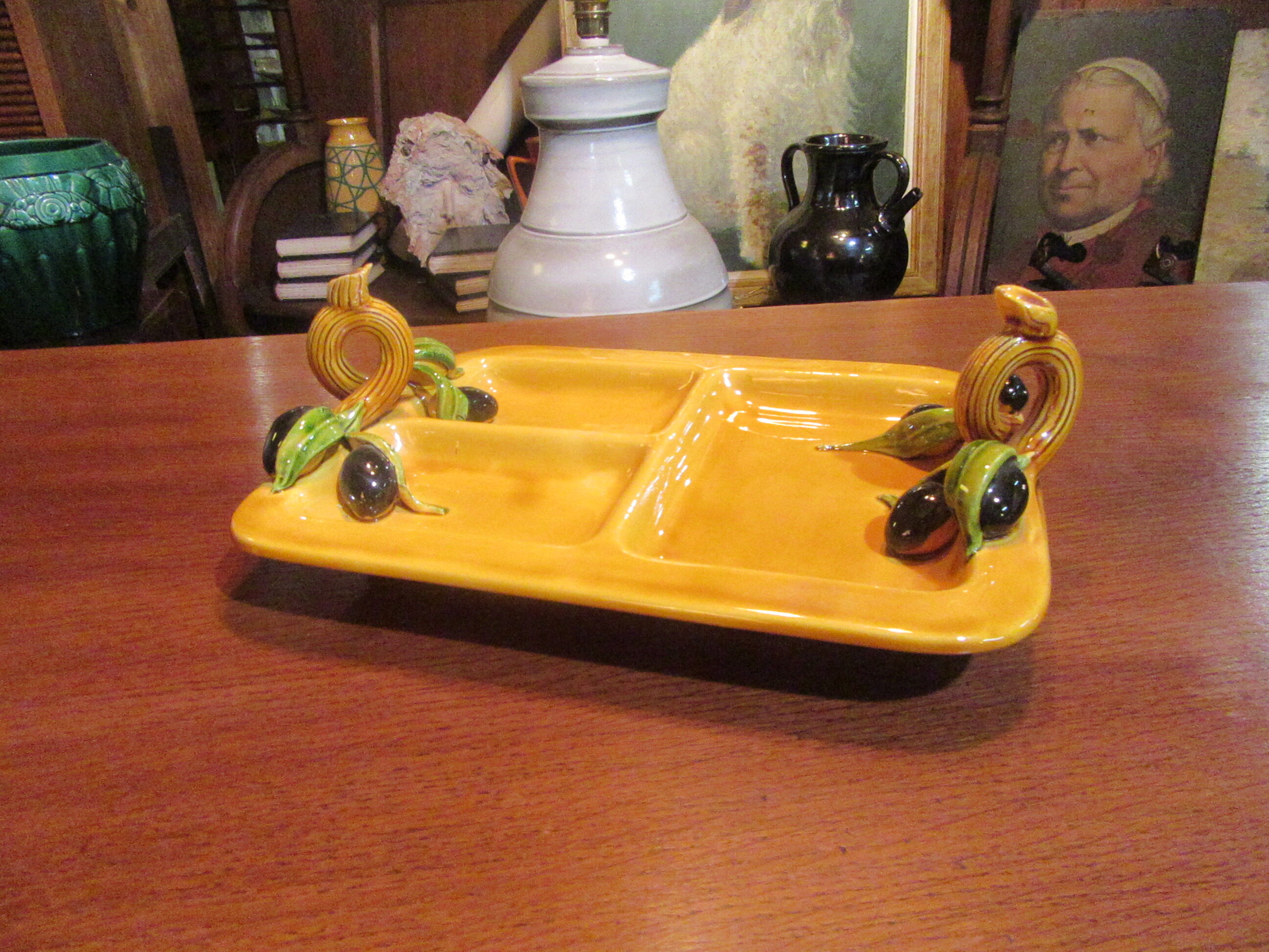 Old ceramic dish vallauris