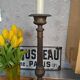 Antique brass lamp base