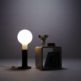 Space age floor lamp in glass & metal by Temde Leuchten