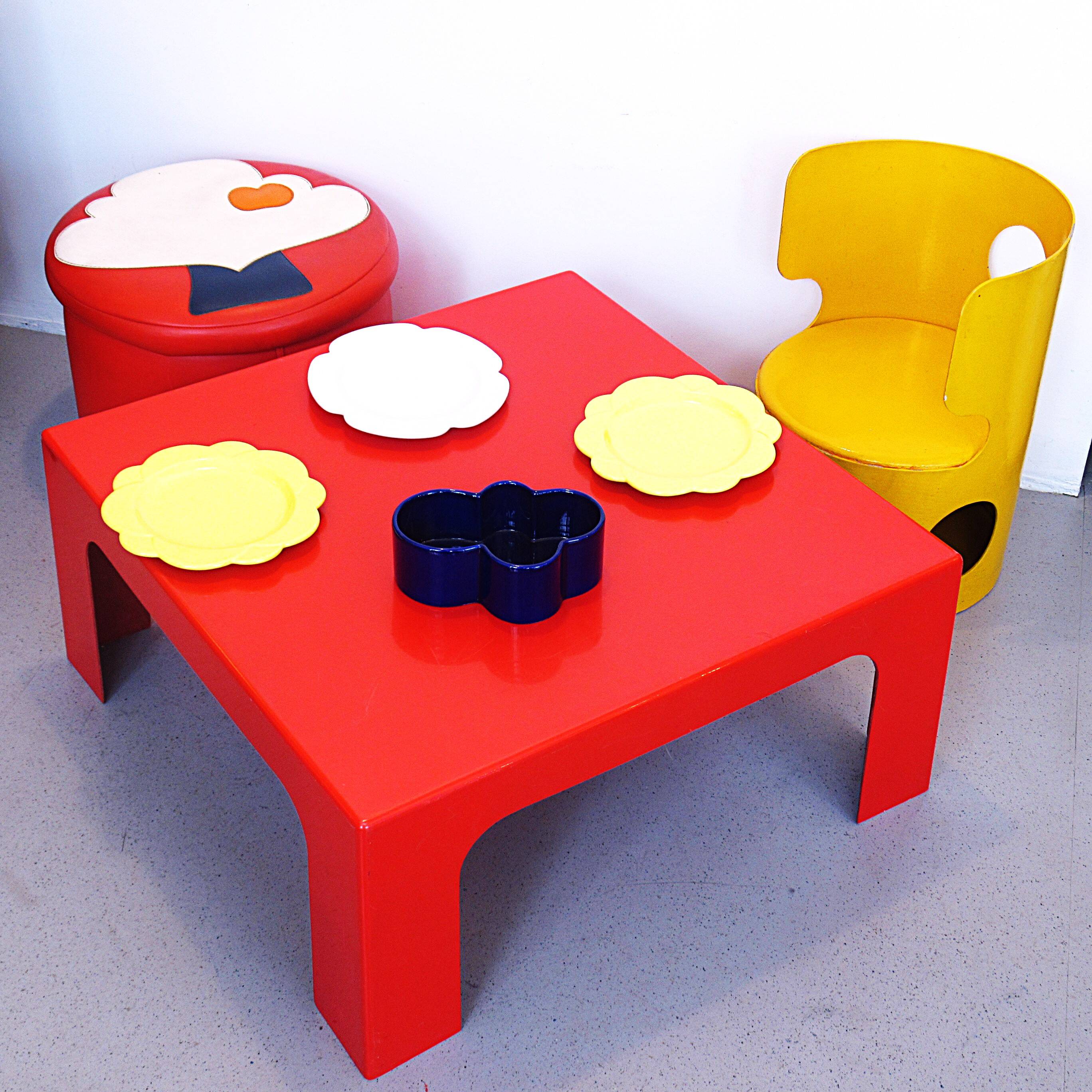 Yellow elephant child's armchair by Jean-Louis Avril, 1960s