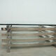 Sculptural French chrome coffee table