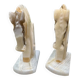 Pair of onyx bookends horse 1960s Italy vintage