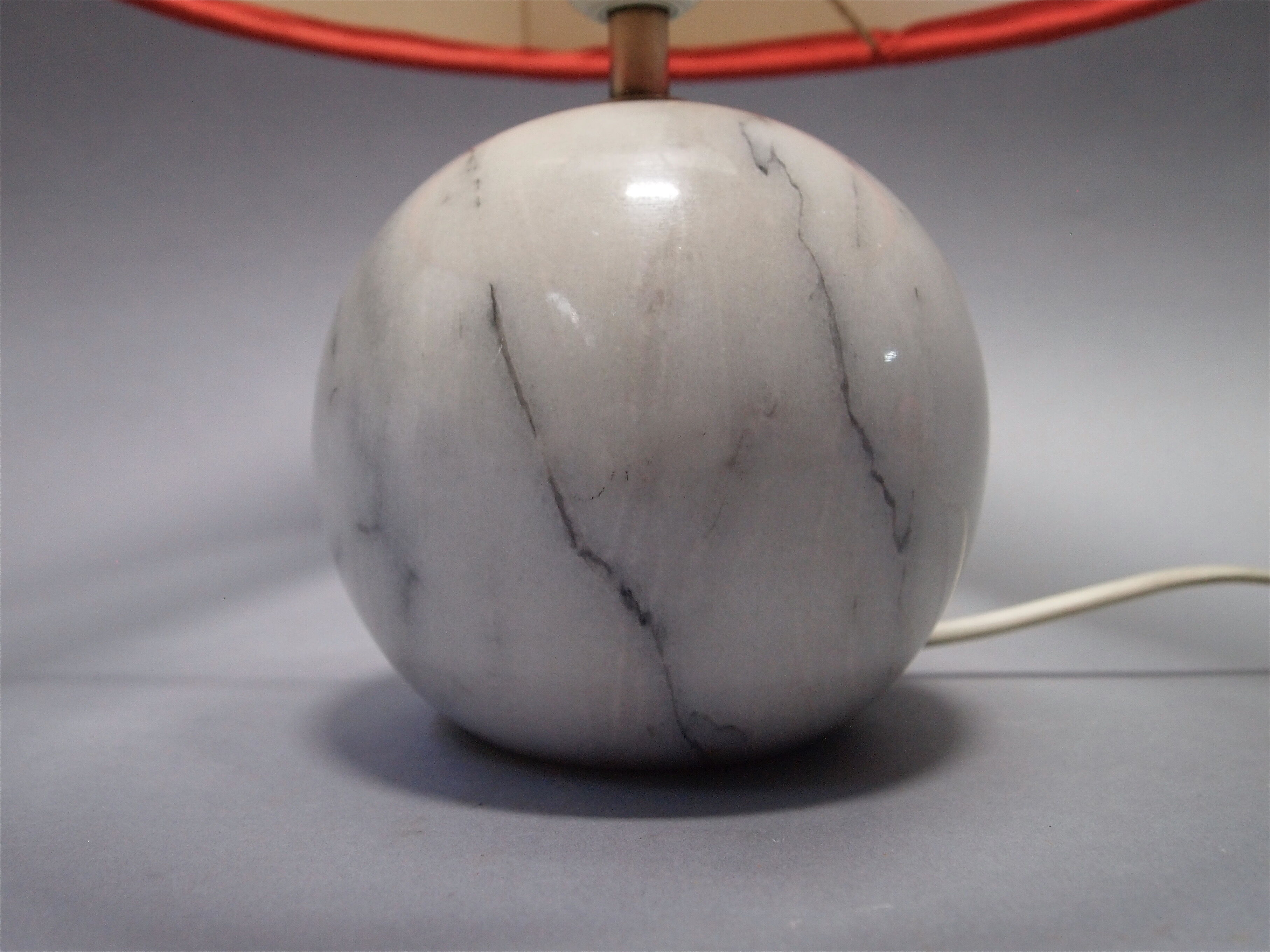 Lampe a poser 1970 marbre tissus