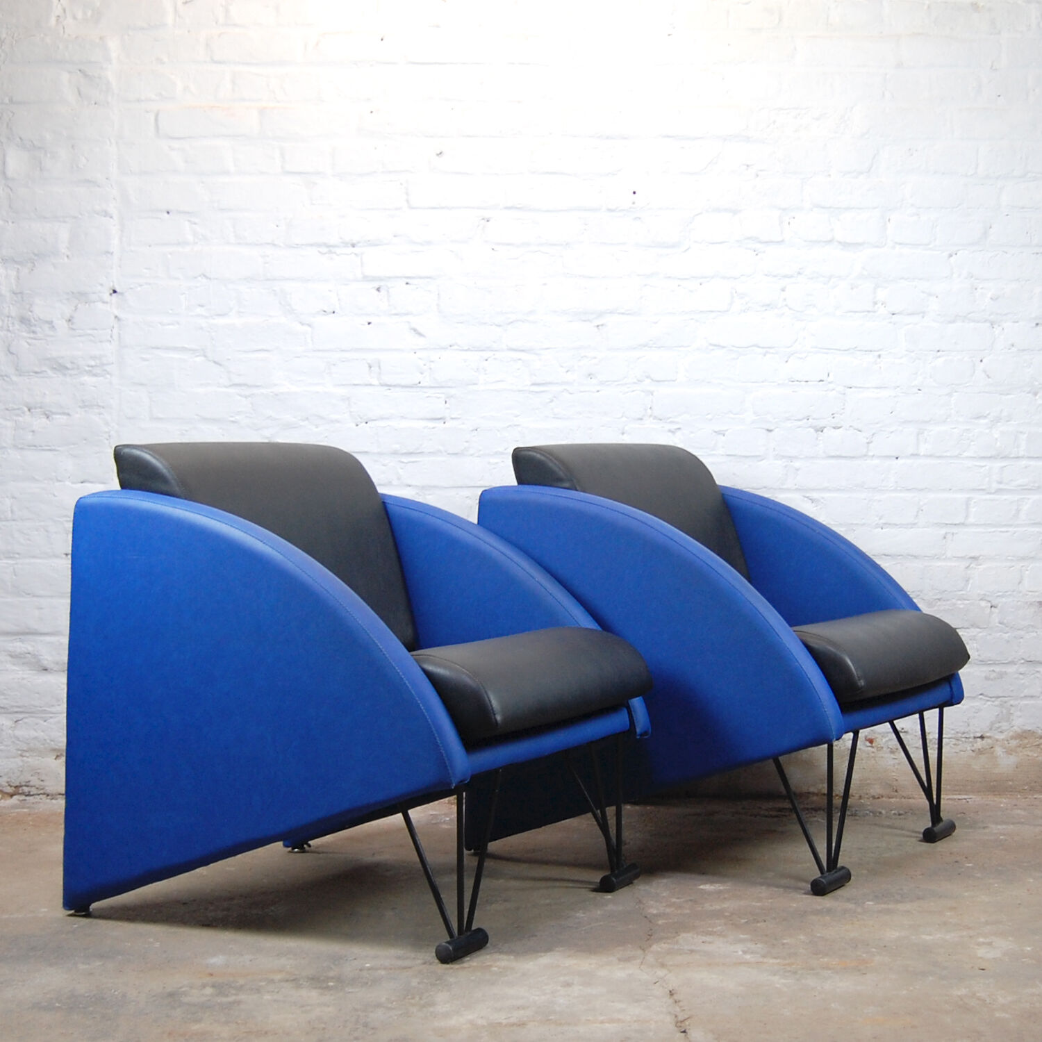 Pair of armchairs post-modern style