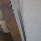 Lampadaire arc Guzzini alu chrome travertin