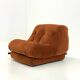 Orange Nuvolone armchair by Rino Maturi for Mimo Padova