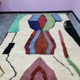 Handmade Bereber rug - 100% organic wool handcrafted rug