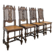 Set of 4 Louis XIII chairs