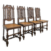 Set of 4 Louis XIII chairs