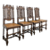 Set of 4 Louis XIII chairs