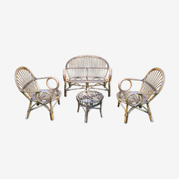 Rattan garden furniture