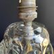 Schneider Glassworks - Important Lamp Foot - Molded Crystal - Conical with Godrons