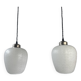 Paire d‘anciennes suspensions bombees xl vintage