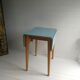 1950’S Blue Formica Drop Leaf Kitchen Dinning Table With Wooden Legs, Vintage, Retro, Mid Century.