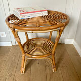 Rattan round table