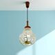 Mazzega style glass hanging lamp